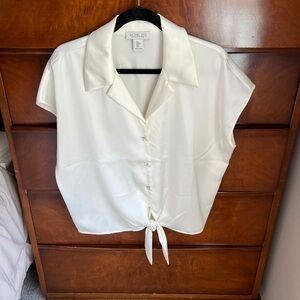 ONLY WORN ONCE Silky, button up top